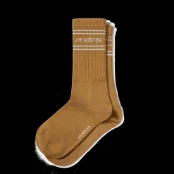 Chaussettes sport courtes à bandes