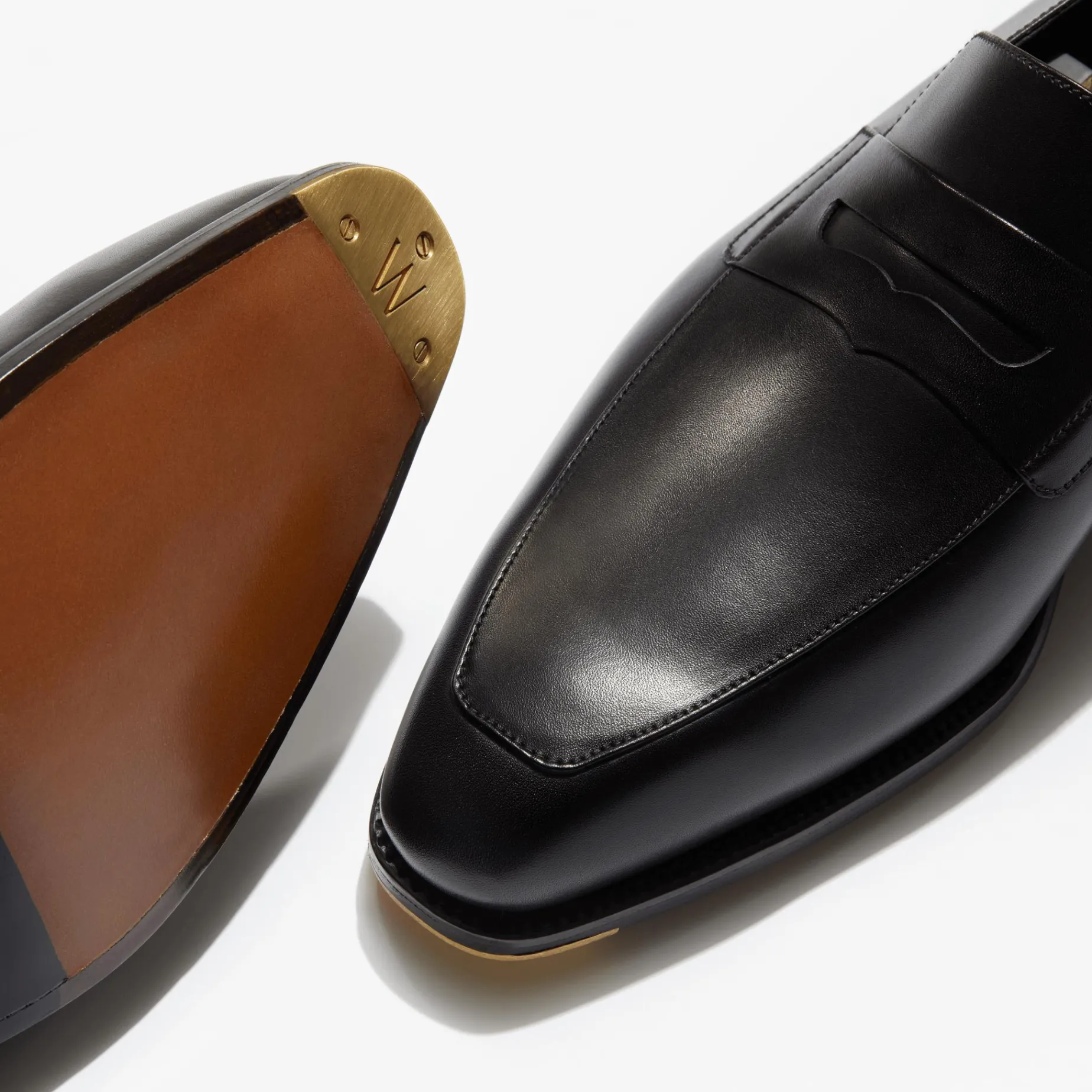 Mocassin à bride Fusain