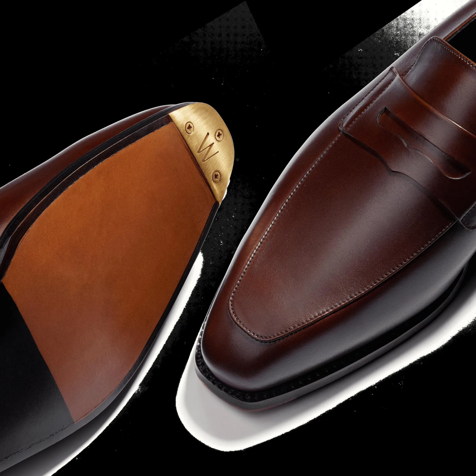 Mocassin à bride Fusain