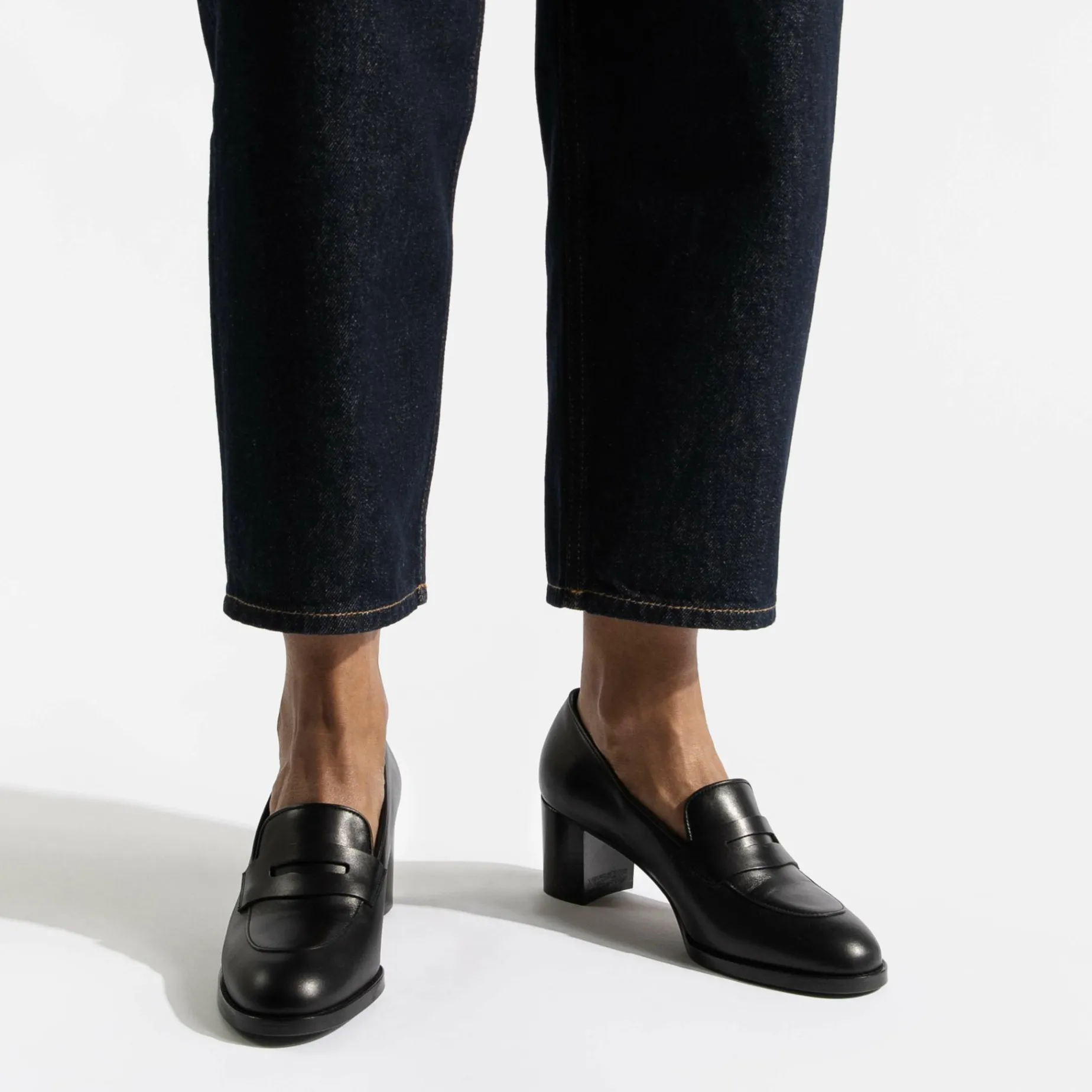 Mocassin à talon 5,5 cm