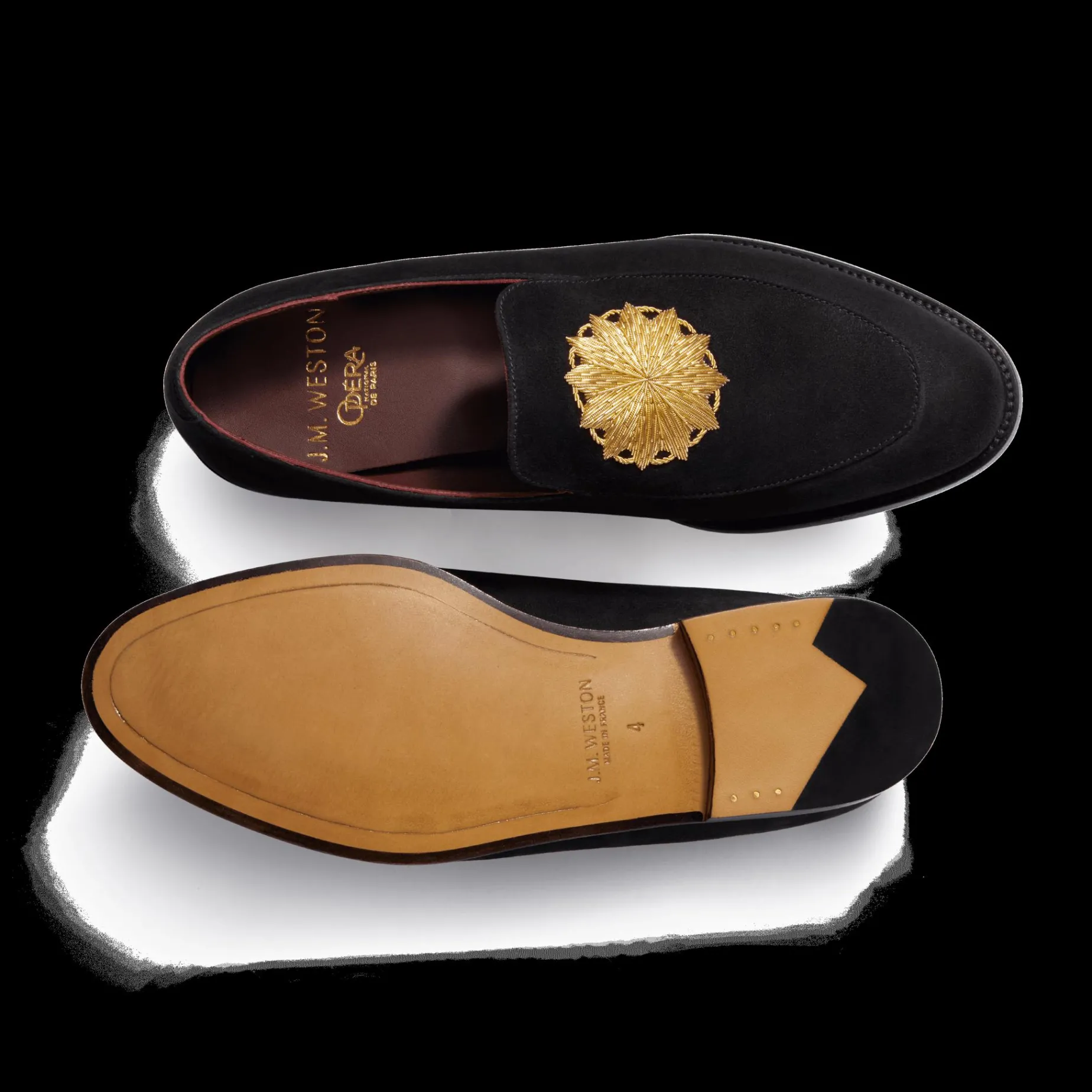 Mocassin brodé J.M. Weston x Opéra de Paris